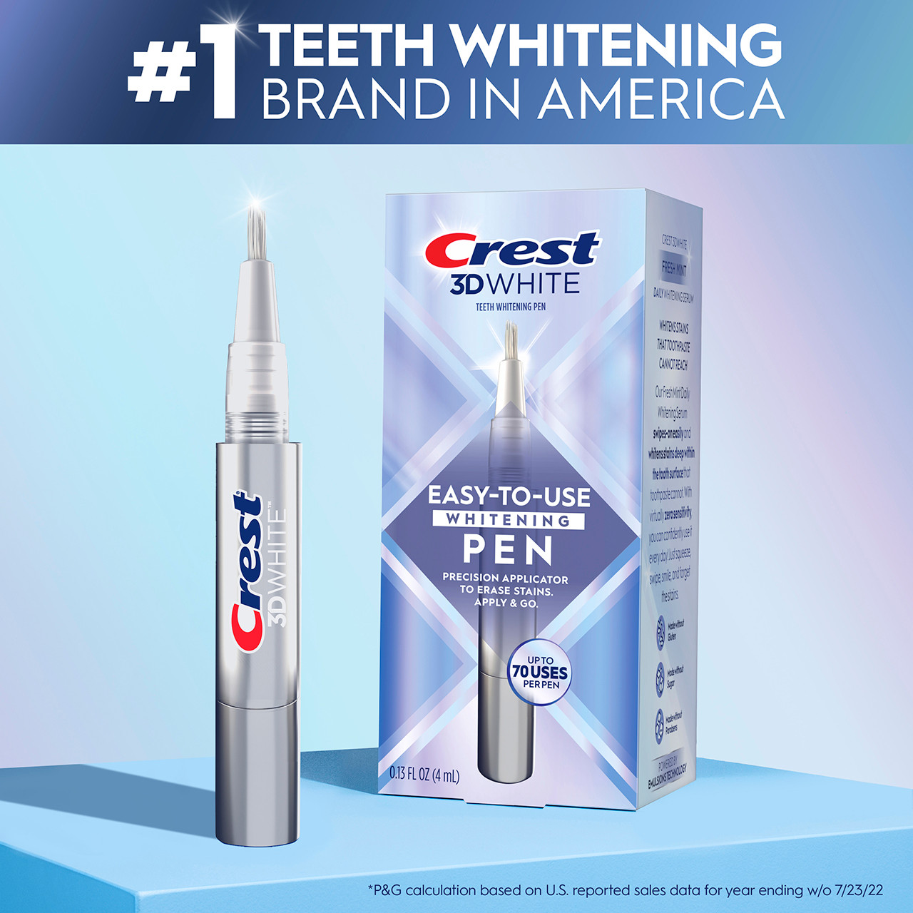 Oral-B 3DWhite Teeth Whitening Pen Tilbehør Grå | DK_OB86790