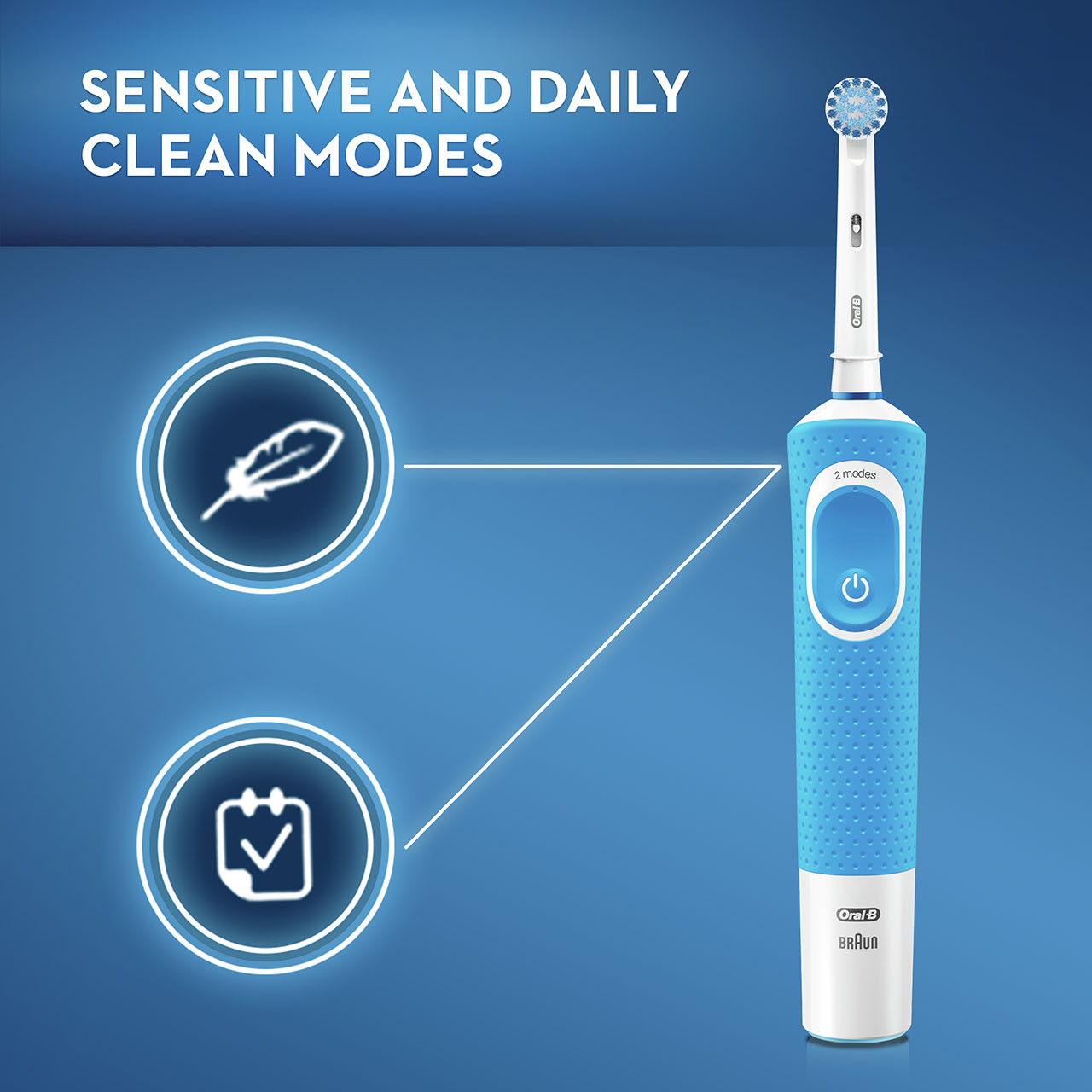 Oral-B Advanced Cavity Protection Kids Bunter Blå | DK_OB13524