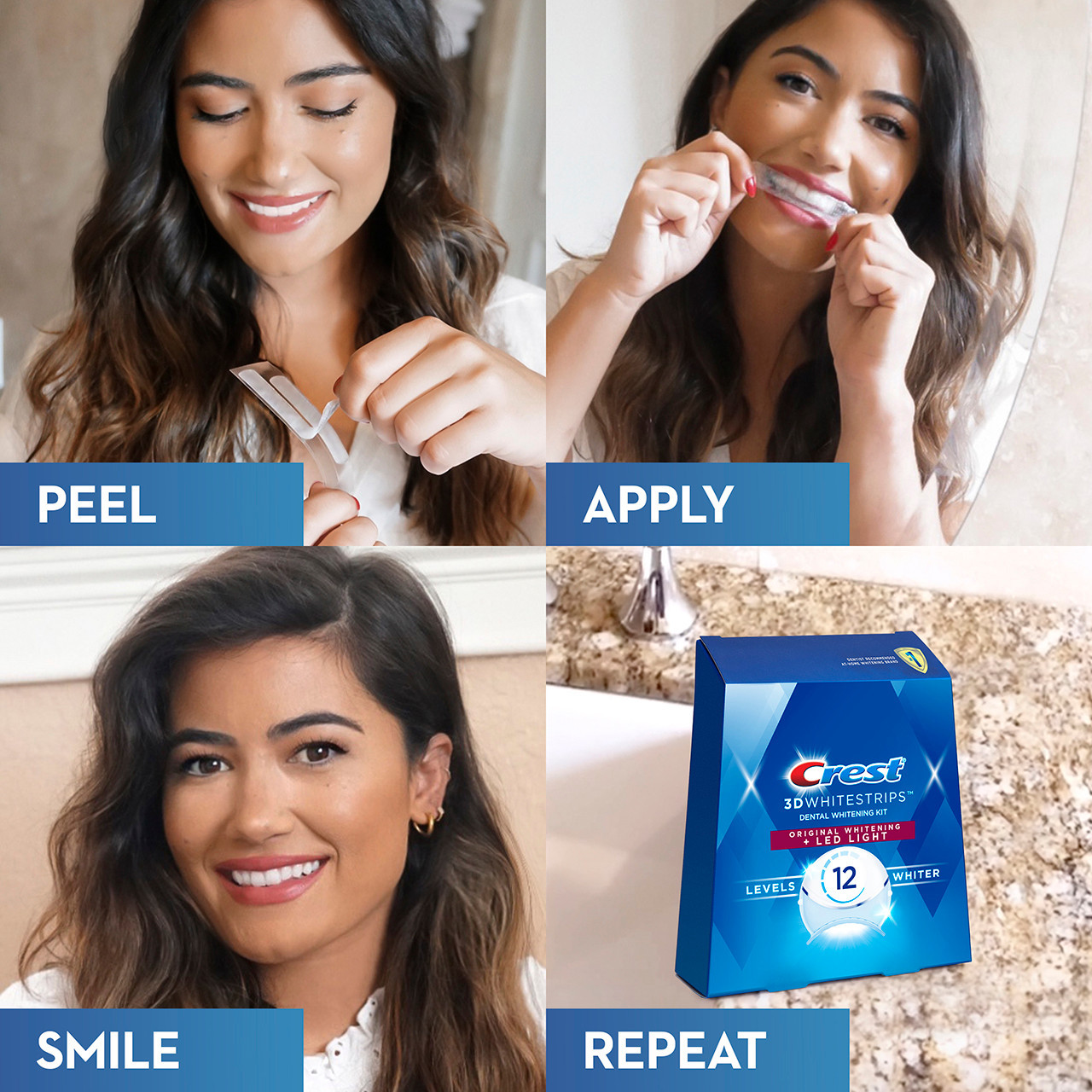 Oral-B Crest 3DWhitestrips Original Plus LED Tilbehør Lyse | DK_OB77263