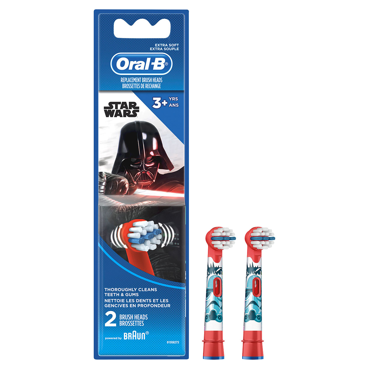 Oral-B Extra Soft Replacement STAR WARS Udskiftningsbørstehoveder Rød | DK_OB29056