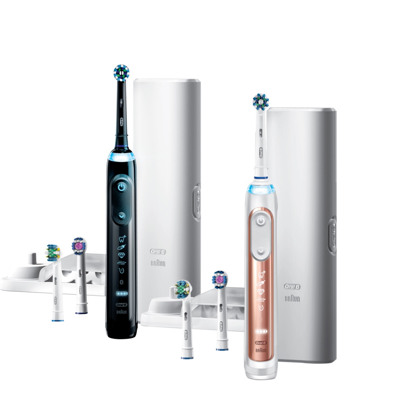 Oral-B Genius 7500 Rechargeable Genius-serien Sort Lyserød Guld | DK_OB76569