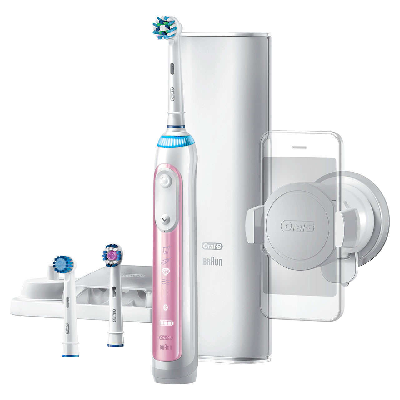 Oral-B Genius 8000 Rechargeable Genius-serien Lyserød | DK_OB96890