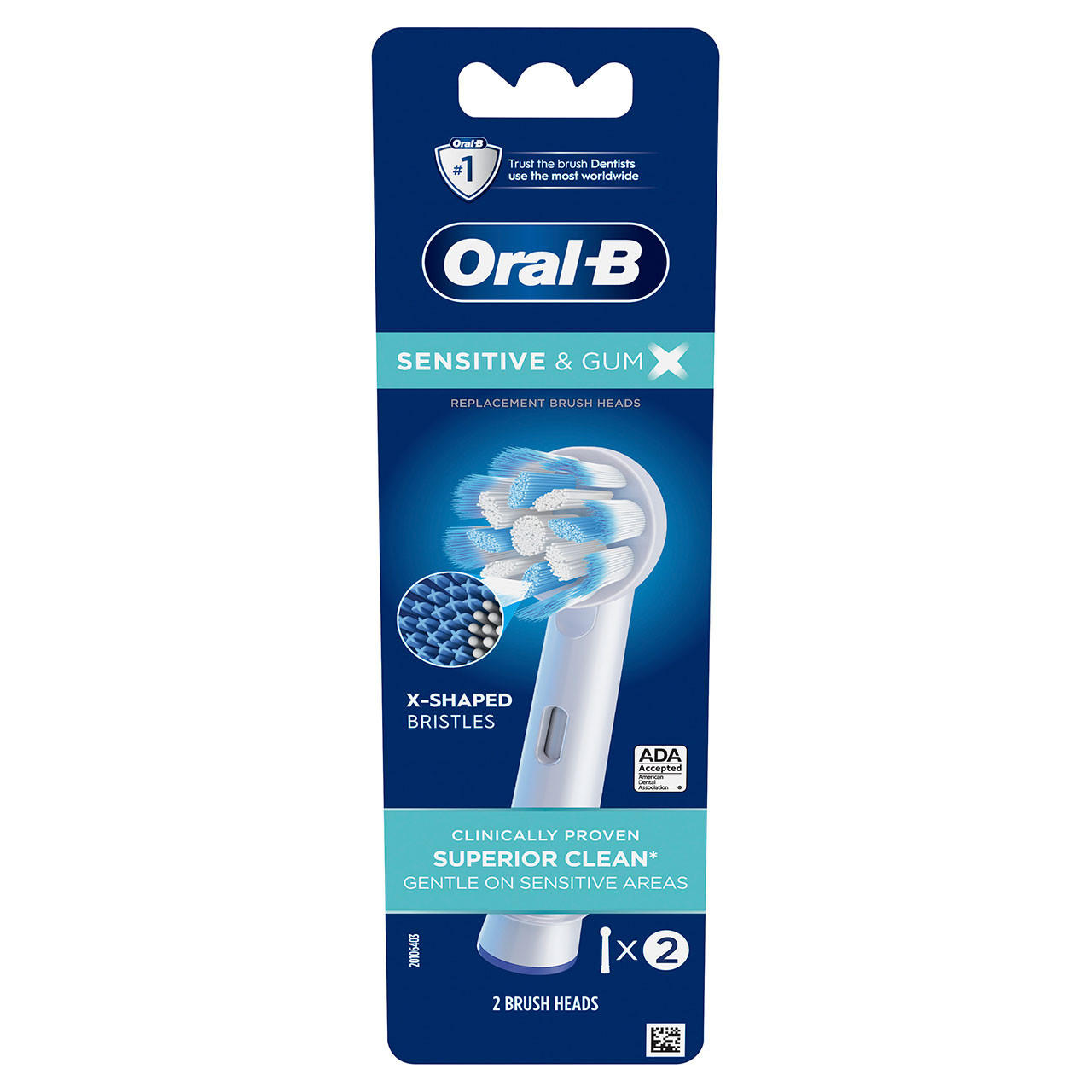 Oral-B Sensitive & Gum X X-Filament Andre Børstehoveder Hvide | DK_OB94729