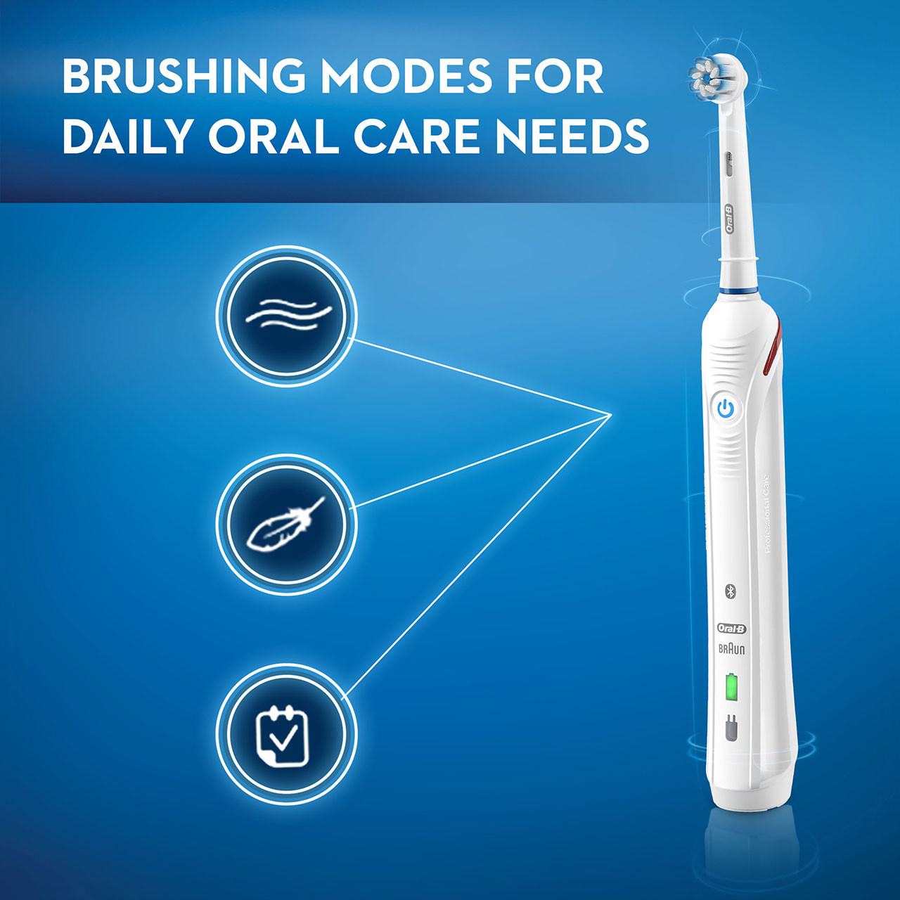 Oral-B Smart 4000 Rechargeable Smart-serie Hvide | DK_OB99310