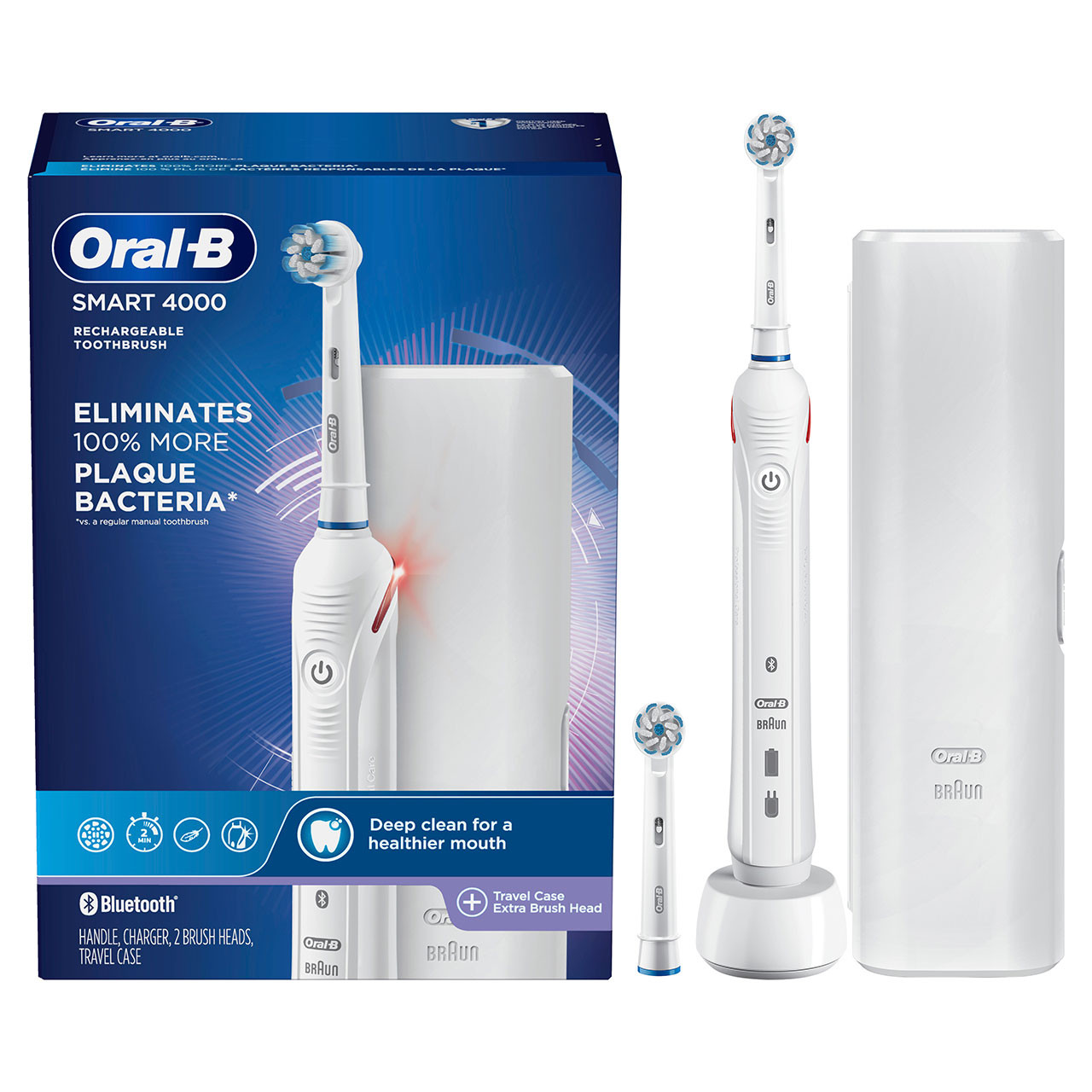 Oral-B Smart 4000 Rechargeable Smart-serie Hvide | DK_OB99310