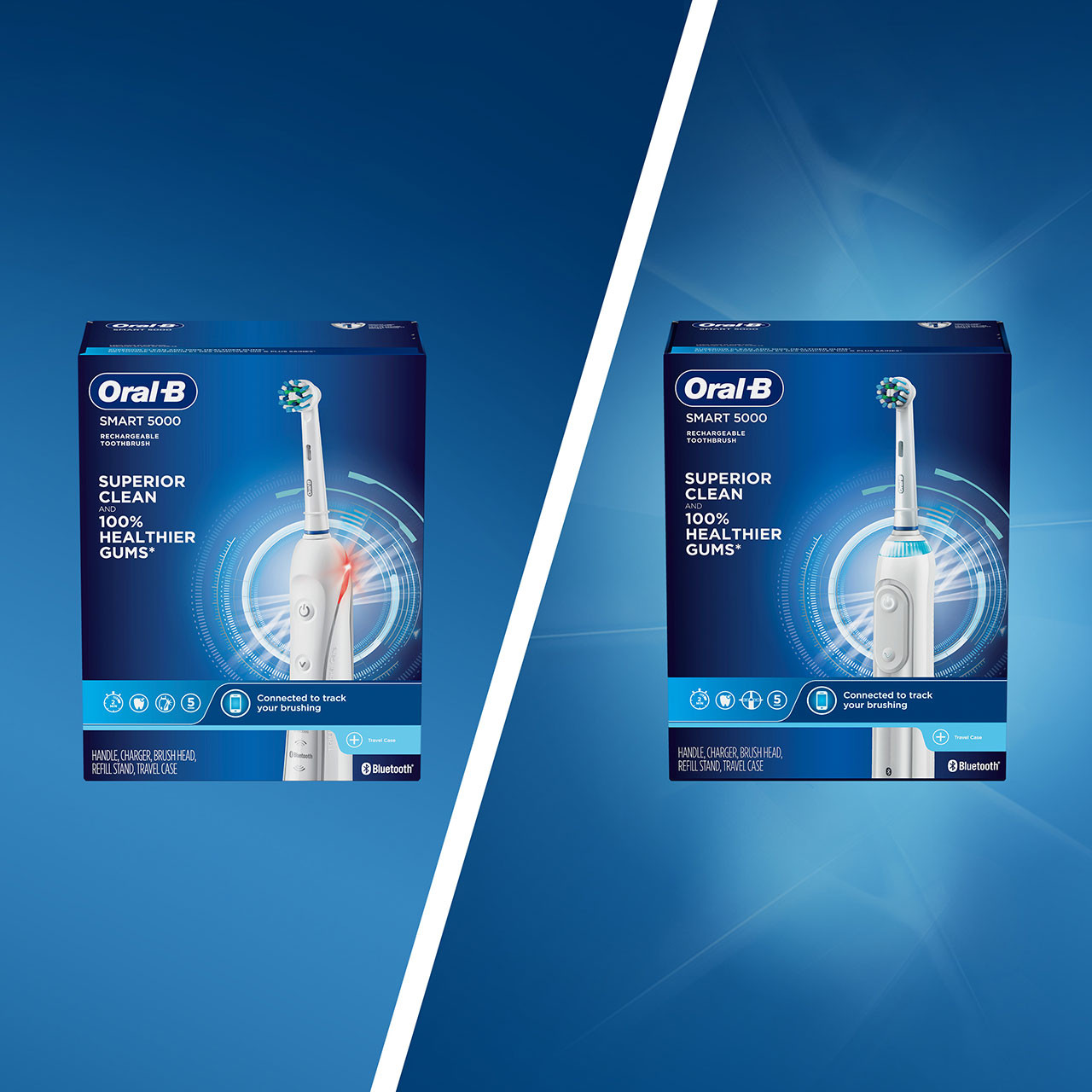 Oral-B Smart 5000 with Bluetooth Smart-serie Hvide | DK_OB37975