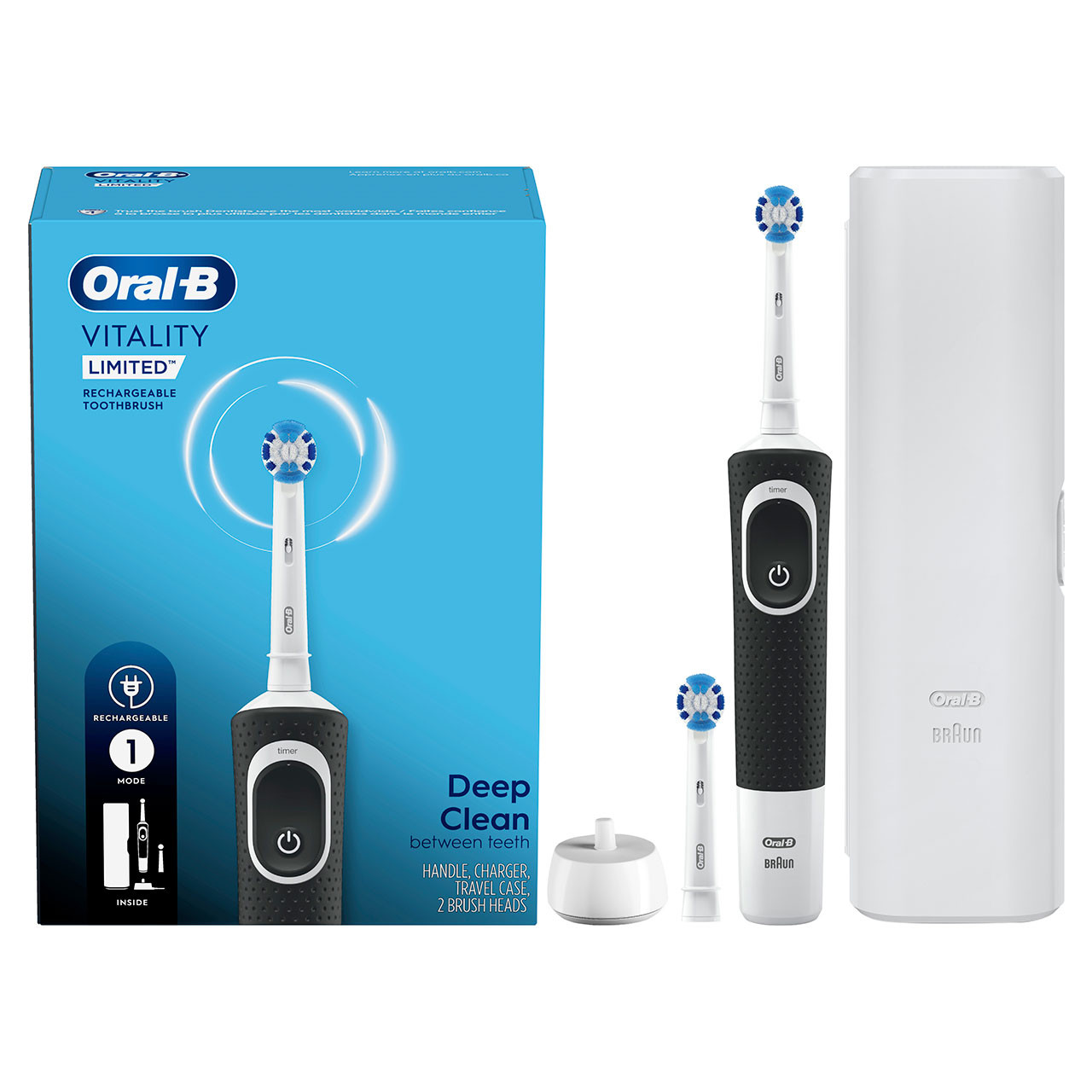 Oral-B Vitality Limited Rechargeable Pro-serien Hvide Sort | DK_OB53833