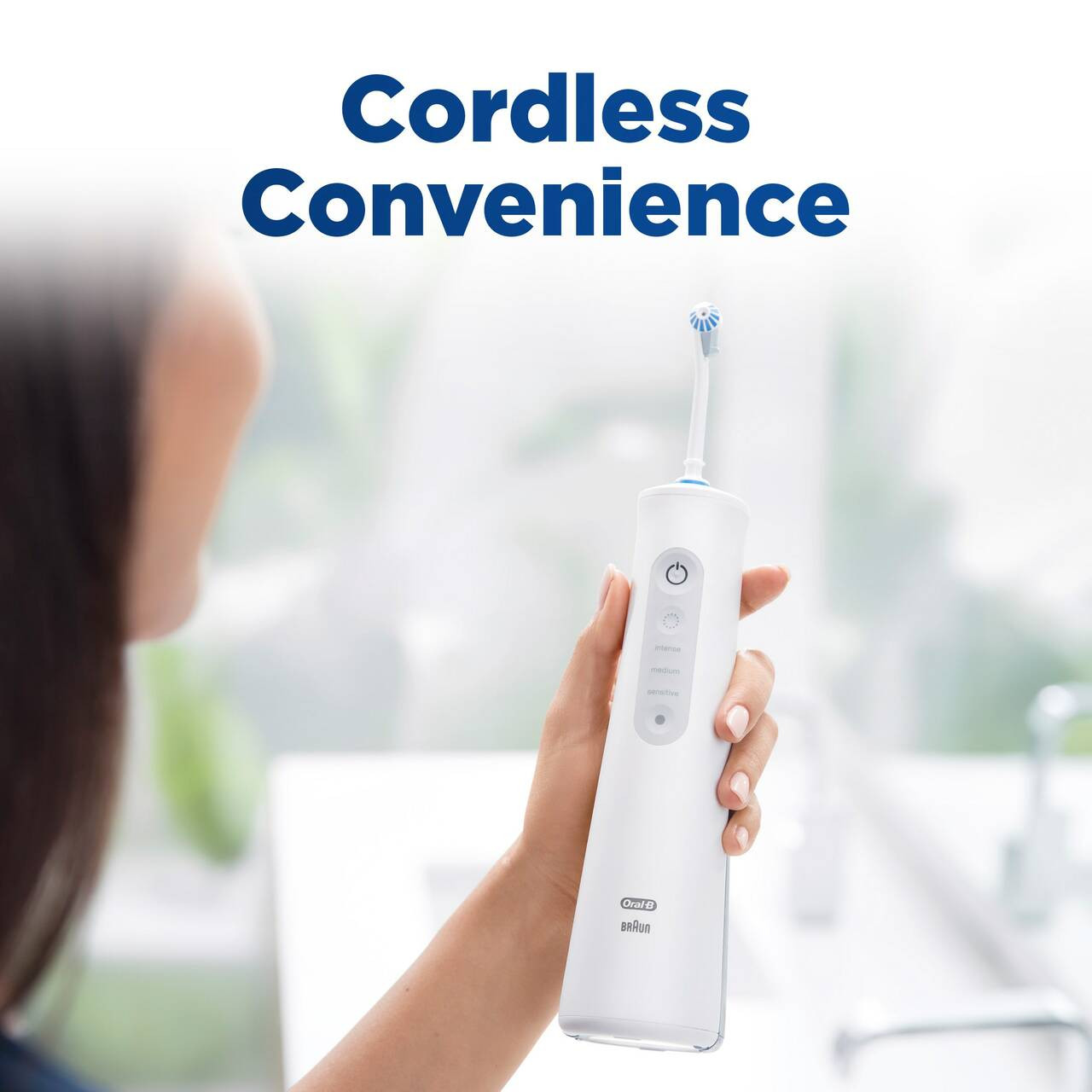 Oral-B Water Flosser Advanced, Portable Oral Irrigator Handle Tilbehør Hvide | DK_OB44624