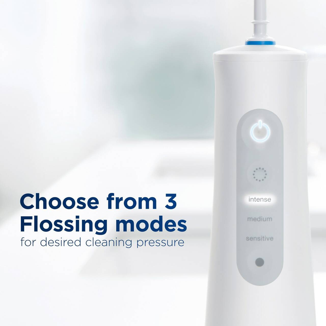 Oral-B Water Flosser Advanced, Portable Oral Irrigator Handle Tilbehør Hvide | DK_OB44624