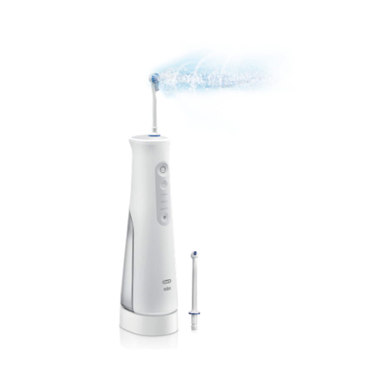 Oral-B Water Flosser Advanced, Portable Oral Irrigator Handle Tilbehør Hvide | DK_OB44624