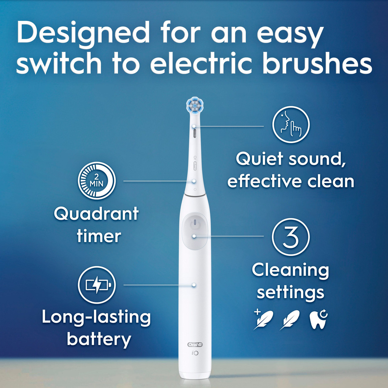 Oral-B iO Series 2 Rechargeable iO-serien Hvide | DK_OB71613