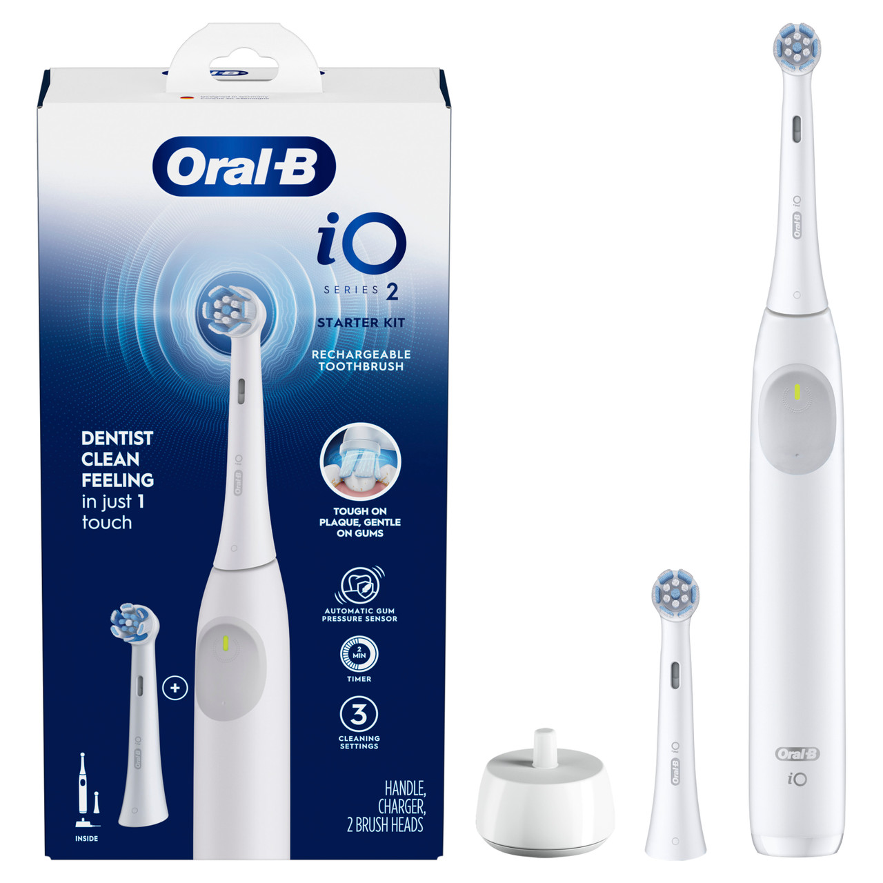 Oral-B iO Series 2 Rechargeable iO-serien Hvide | DK_OB71613