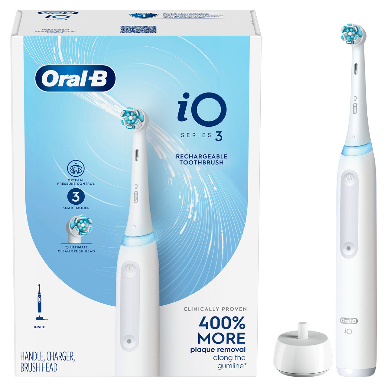 Oral-B iO Series 3 iO-serien Hvide | DK_OB31030