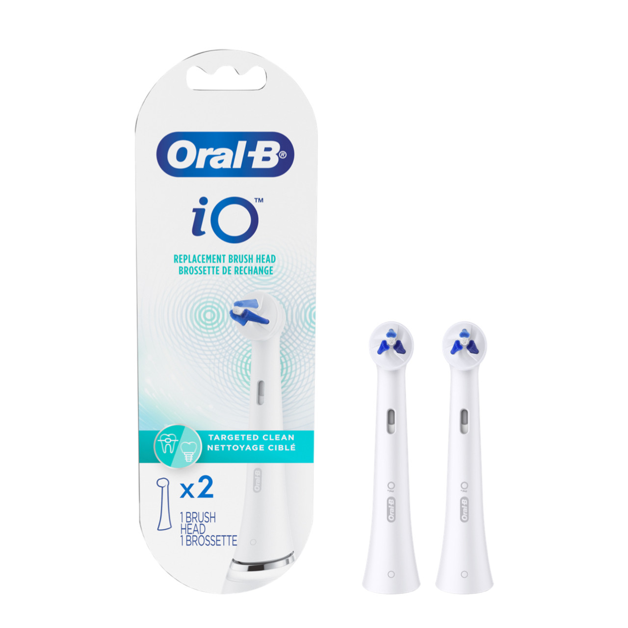 Oral-B iO Targeted Clean iO Børstehoveder Hvide | DK_OB38766