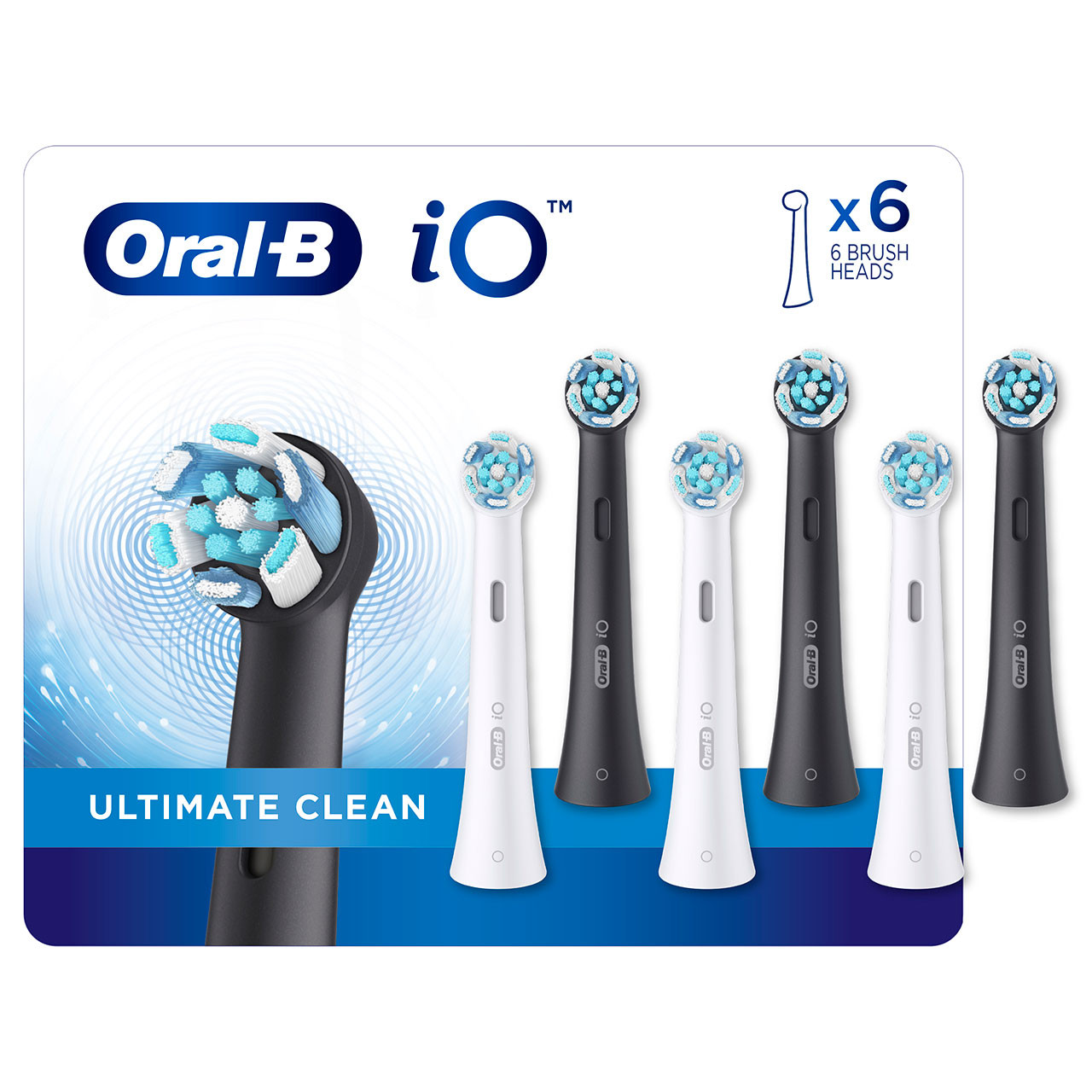 Oral-B iO Ultimate Clean iO Børstehoveder Hvide Sort | DK_OB84732